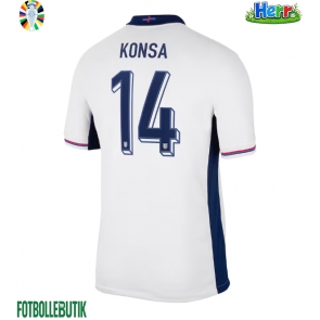 England Ezri Konsa #14 Hemmatröja EM 2024 Kortärmad